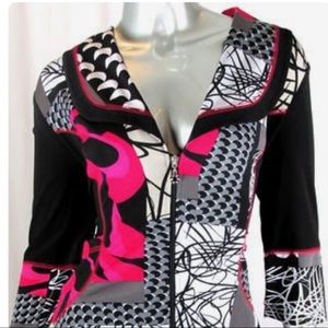 Joseph Ribkoff stylish 3/4 sleeve jacket size 10